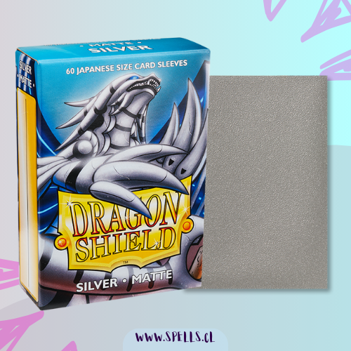 PROTECTORES DRAGON SHIELD MATTE JAPANESE SIZE X60 - SILVER