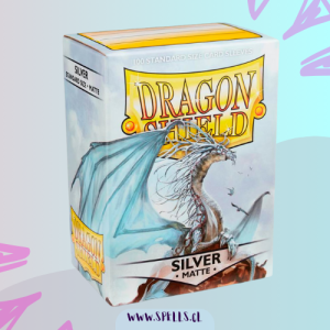 PROTECTORES DRAGON SHIELD MATTE X100 - SILVER