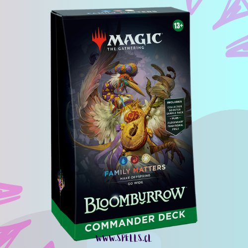 MTG BLOOMBURROW - DECK COMMANDER - FAMILY MATTERS - INGLES