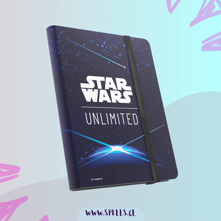 GG STAR WARS UNLIMITED 18-POCKET ALBUM - CARD BACK BLUE