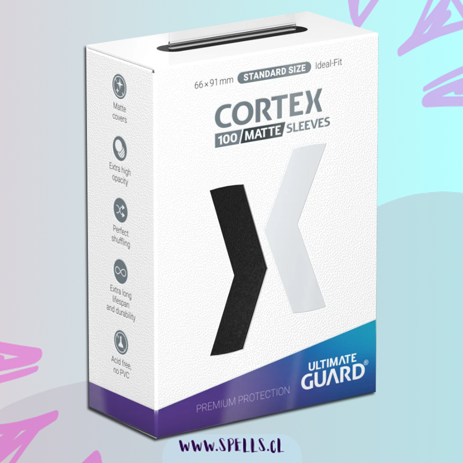 ULTIMATE GUARD - Cortex Sleeves Matte Standard Size - Black