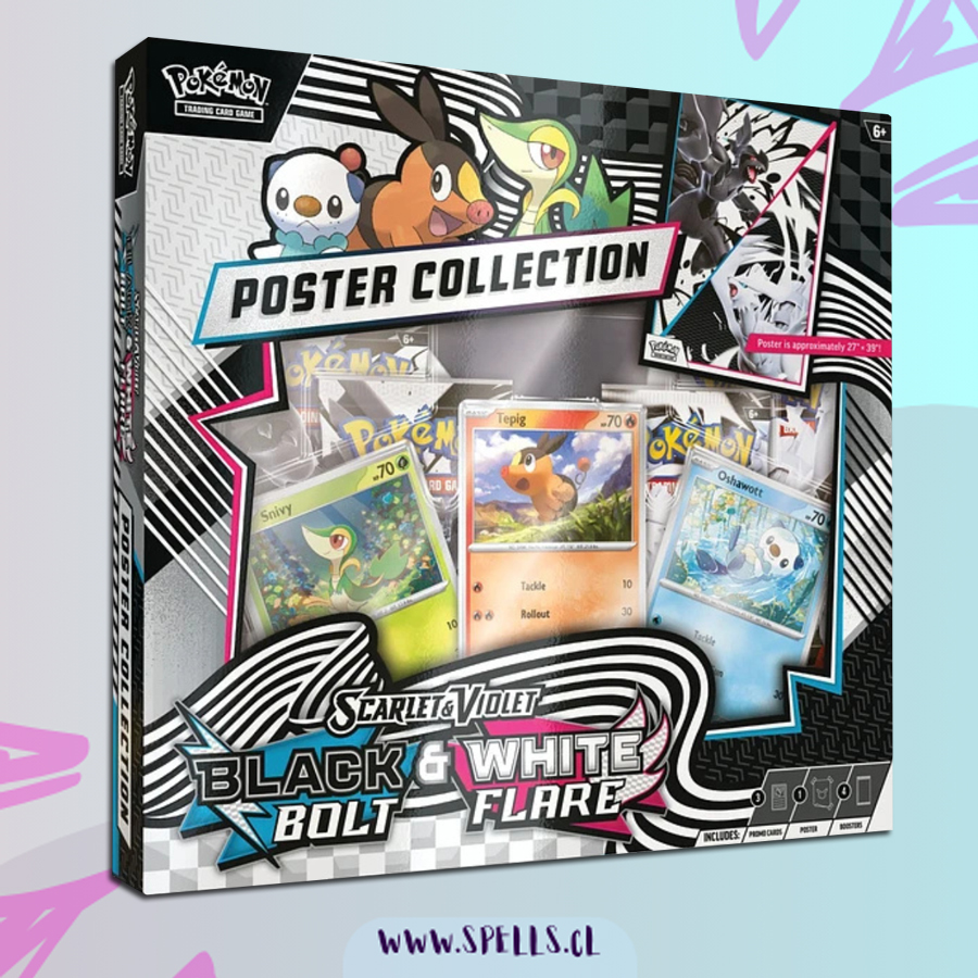 Pokemon TCG: Scarlet & Violet - Black Bolt/White Flare - Unova Poster Collection