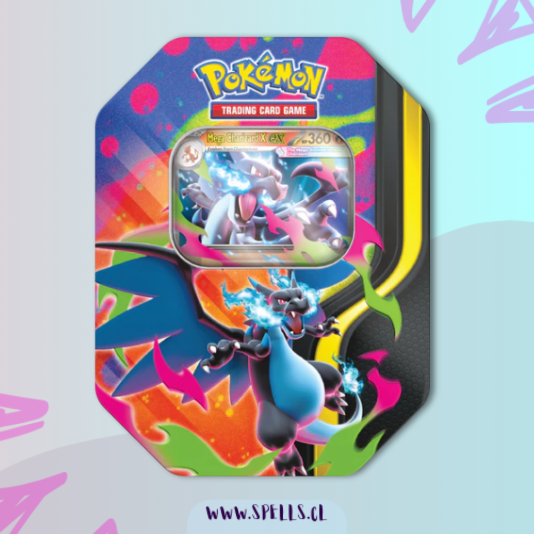 Pokemon TCG: Mega Charizard X EX - Tin