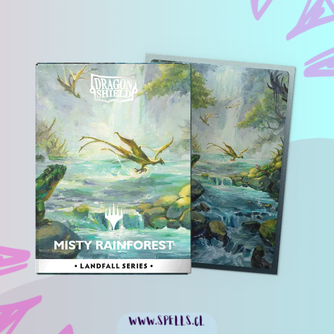 Dragon Shield Sleeves: Dual Matte Art - MTG Misty Rainforest