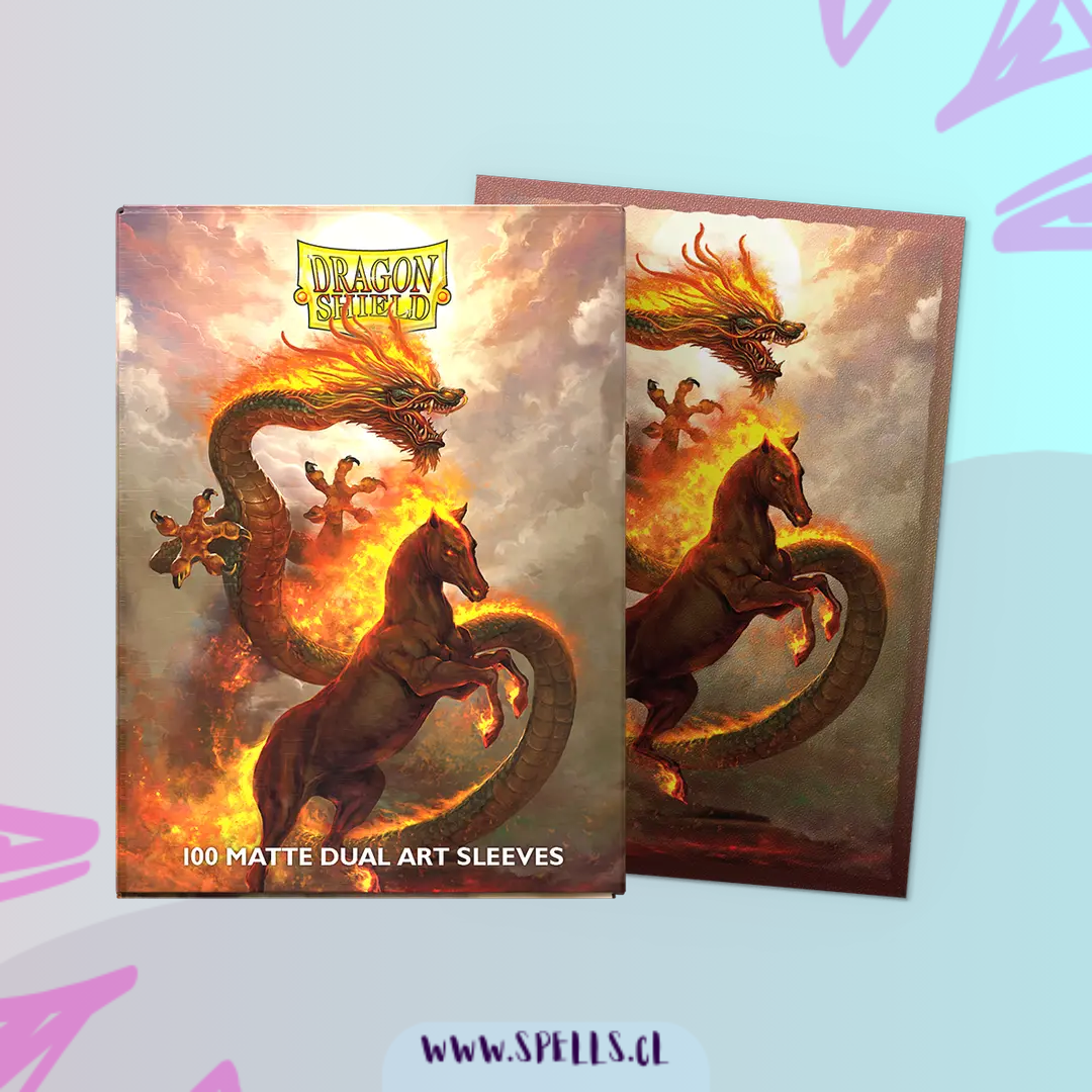 Dragon Shield Sleeves: Dual Matte - Fire Horse 2026