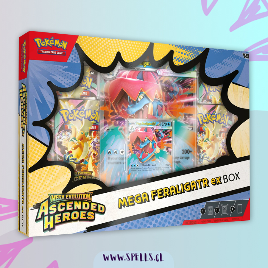 Pokemon TCG: Mega Feraligatr Ex Box
