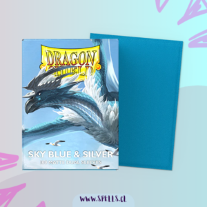 Dragon Shield Sleeves: Sky Blue Silver